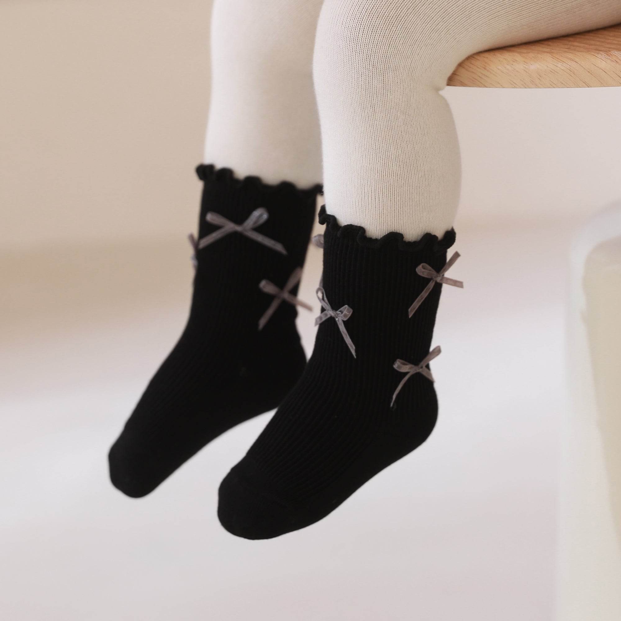 Babies Ballerina Bow Socks-4 Pack - Weavasocks