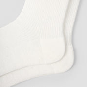 Women's Sheer Diamante Bow Calf Socks - product photo showing seamless stretch comfort
