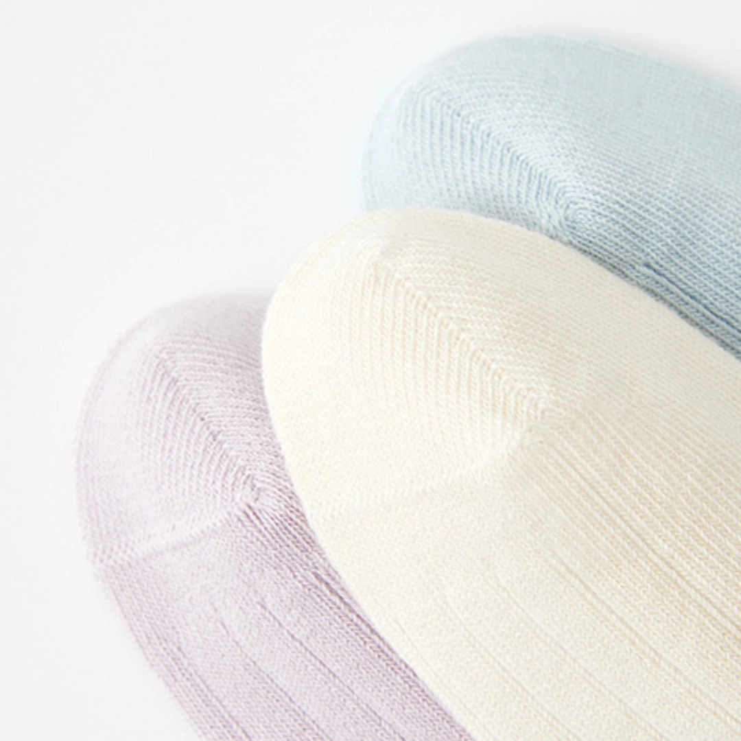 97% Cotton Ribbed Crew Socks 5-Pack