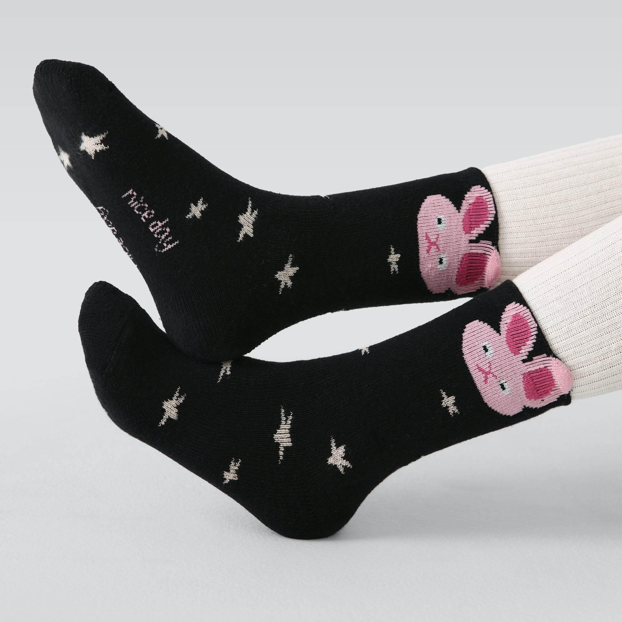 Kid's The Rockstar Bunny Socks-5 pack - Weavasocks
