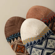 Men's Vintage Fair Isle Crew Socks