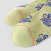 Women's Designer 3D Botanical & Shimmer Floral Crew Socks (3-Pack)