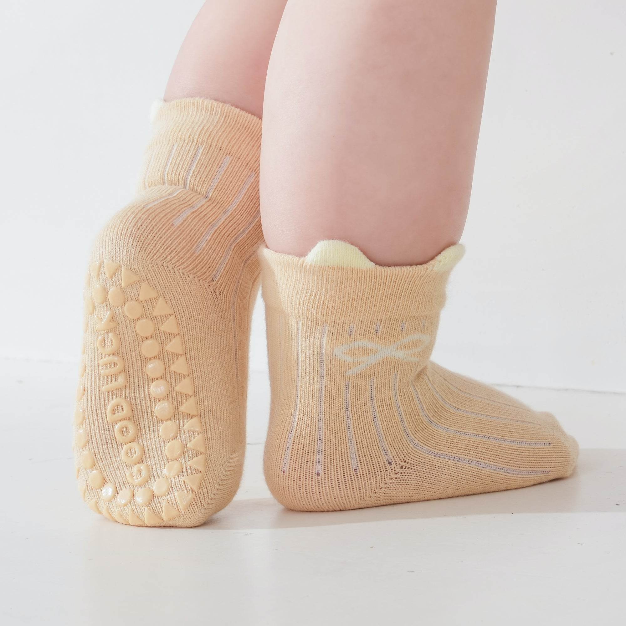 Babies Dainty Bow Grip Socks-3 Pack - Weavasocks