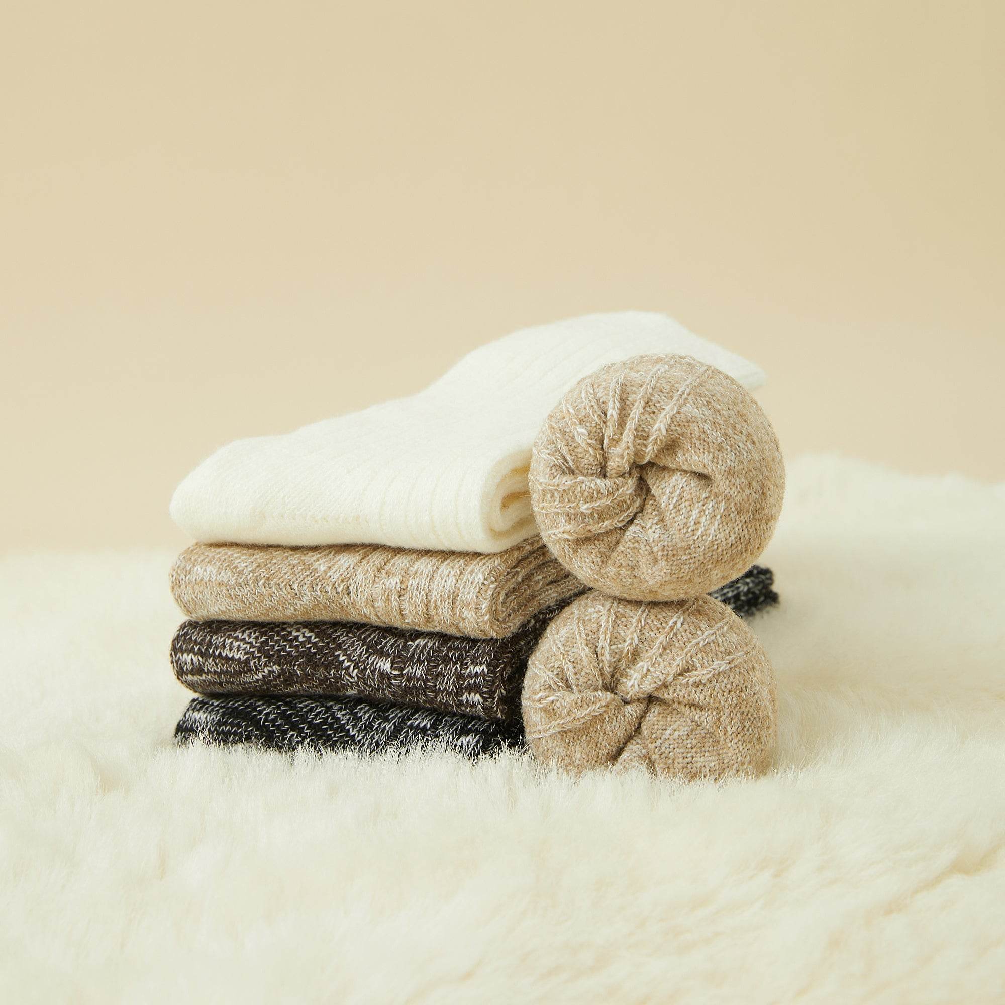 Women's Luxe Merino-Silk Ribbed Socks  - Single Pair