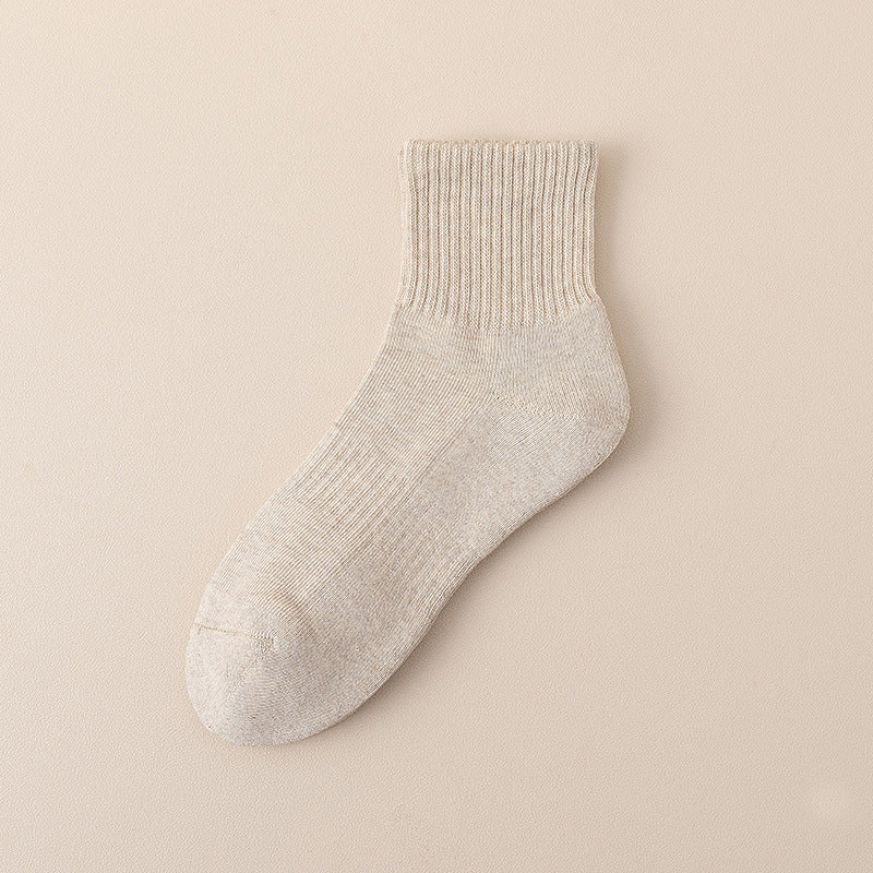 Durable Cotton Rib Socks