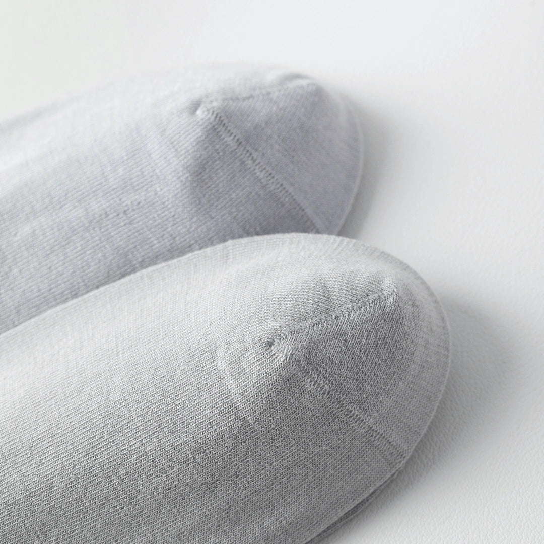 Men's 98% Cotton Ultra-Thin Non-Binding Ankle Socks - product photo showing soft cotton-rich comfort