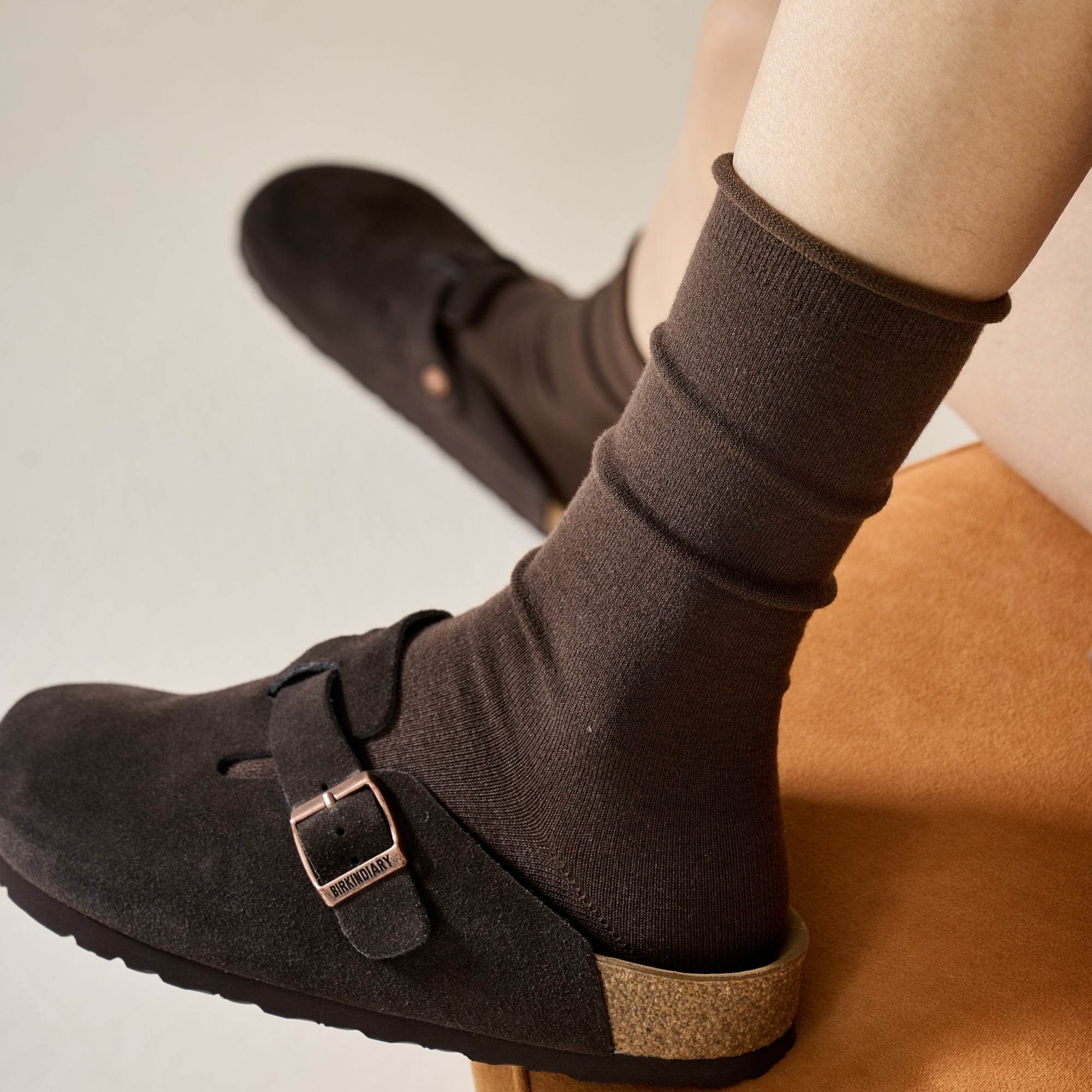Women's Luxe Wool & Silk Slouch Socks - Single Pair