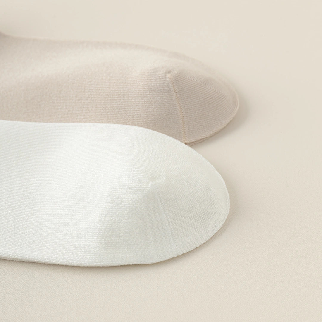 Women's 6" Modal & 6A Mulberry Silk Blend Crew Socks - product photo showing modal and mulberry silk comfort