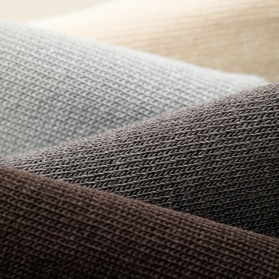 Men's Mulberry Silk & Modal Ultra-Thin No-Show Socks - product photo showing modal and mulberry silk comfort