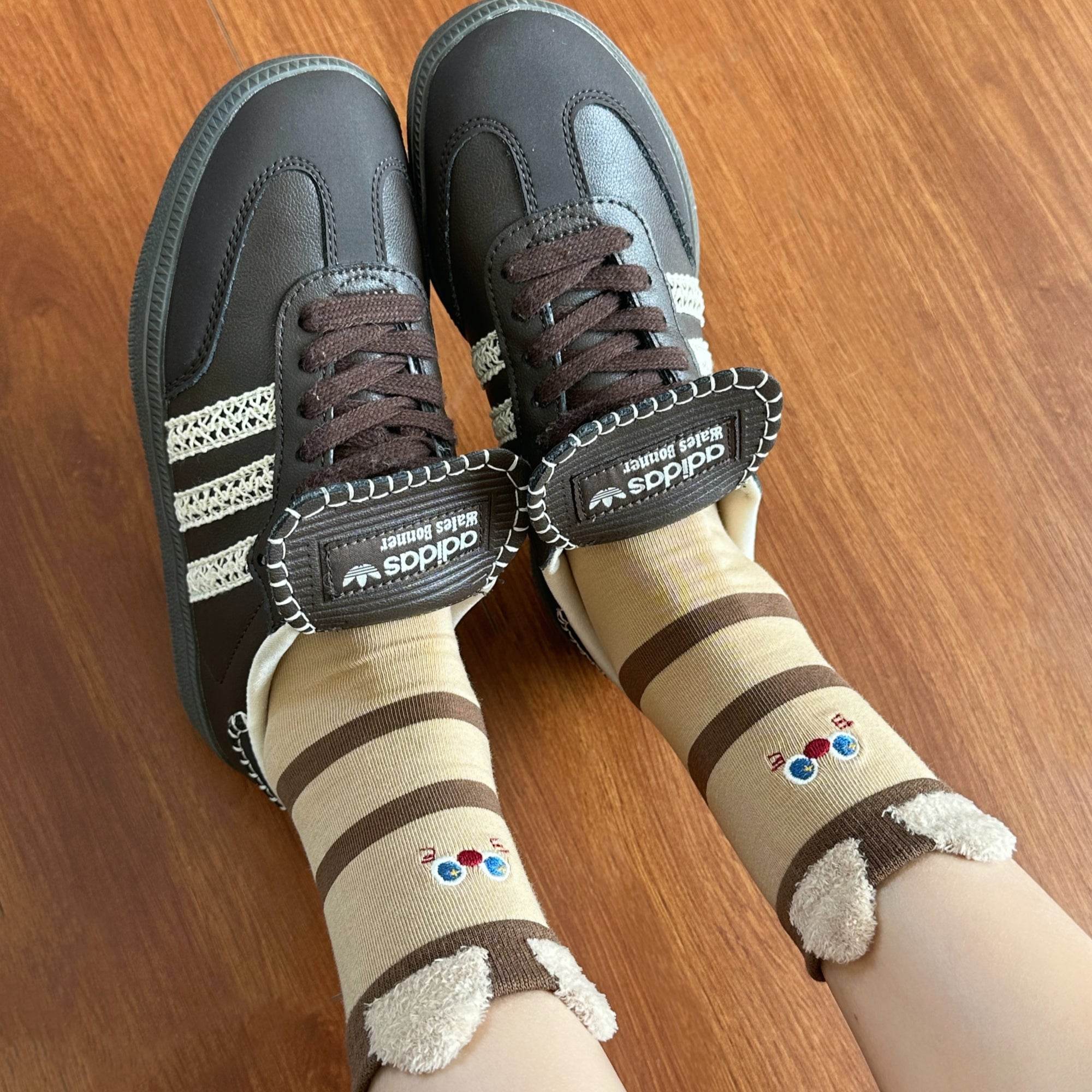 Women's Cute 3D Animal Ear Crew Socks - Single Pair