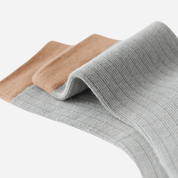 Kid's Tipped Cuff Ribbed Cotton Socks - 5 Pairs - Weavasocks