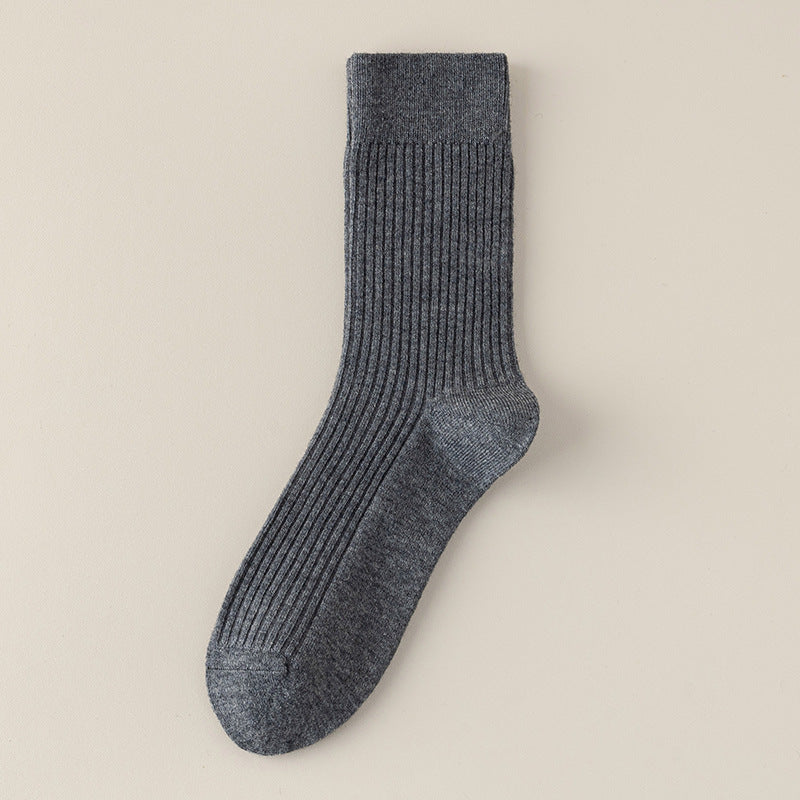Men's 41% Wool Ribbed Thermal Socks