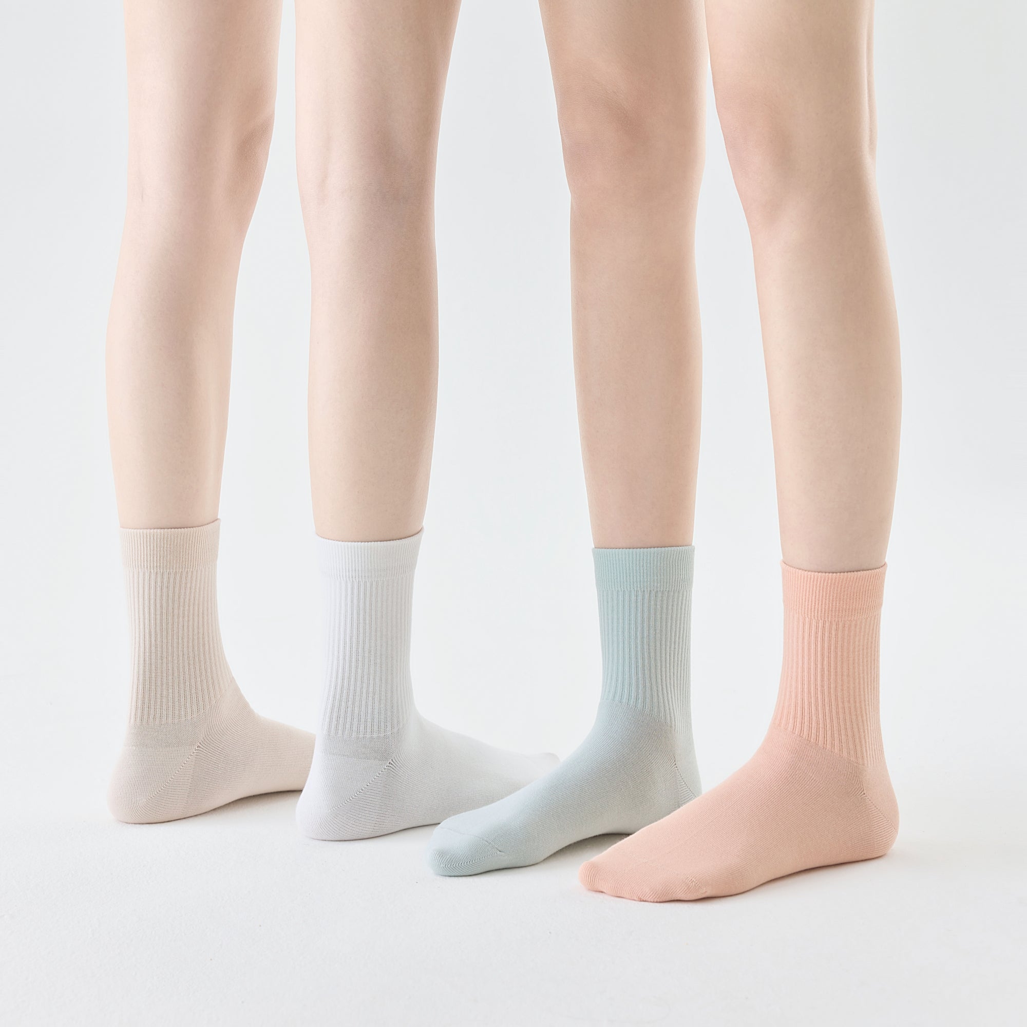 Women's Fresh Rib Crew Socks-5 Pack