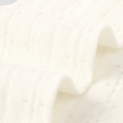 Women's Sheer Pointelle Calf Socks - product photo showing seamless stretch comfort