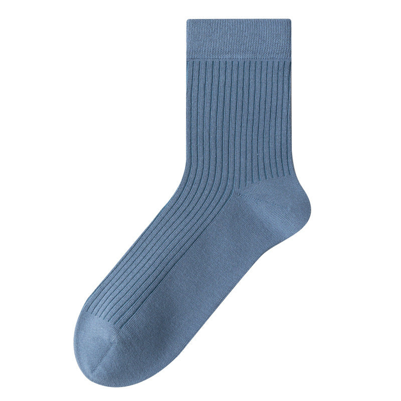 Men's 98% Cotton Classic Ribbed Crew Socks