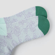 Women's Artistic Floral Mesh Crew Socks (3-Pack) - sock set showing breathable mesh comfort