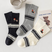Kid's Preppy Pup Crew Socks - 2 Pairs - Weavasocks