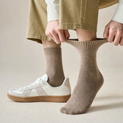 Men's Heathered Merino Wool Crew Socks
