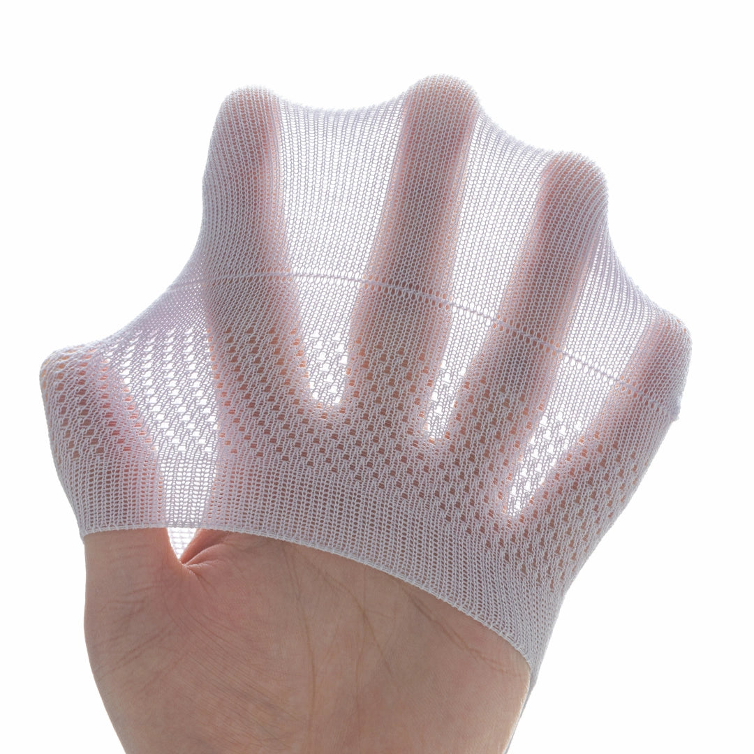 Women's 95% Cotton Ultra-Thin Mesh No-Show Socks - product photo showing breathable mesh comfort