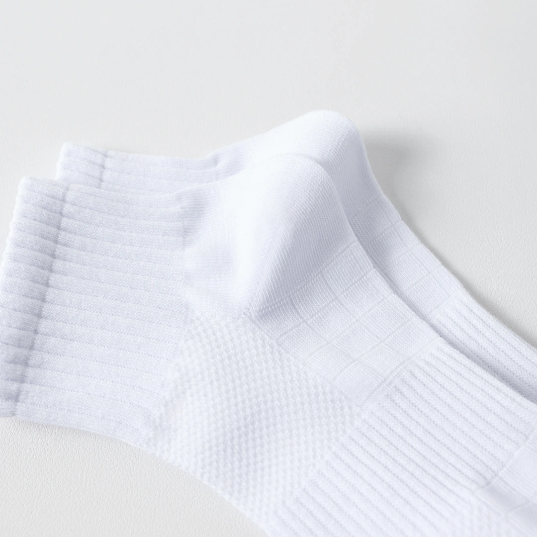 "Titan Mesh" Big & Tall Men's Ankle Socks - product photo showing breathable mesh comfort