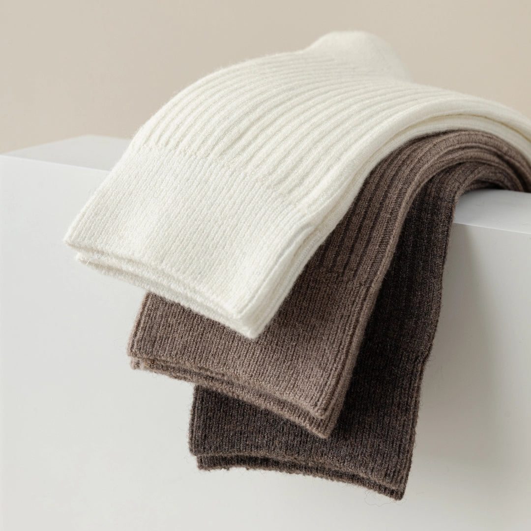 Men's 41% Wool Ribbed Thermal Socks