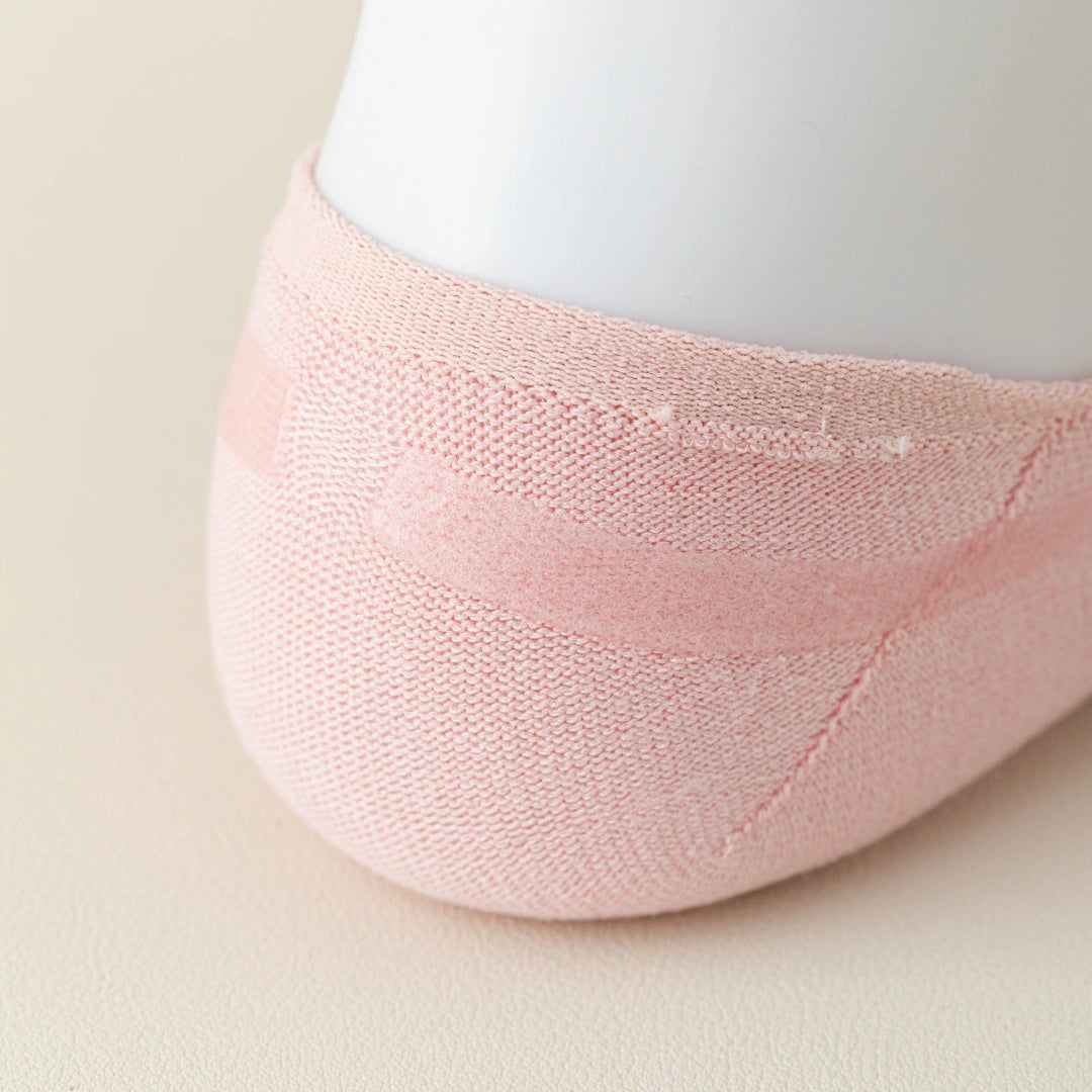 Women's Mulberry Silk & Modal Ultra-Thin No-Show Socks - product photo showing modal and mulberry silk comfort