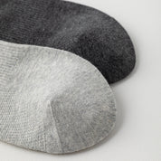 Men's 98% Cotton Breathable Mesh Ankle Socks - product photo showing breathable mesh comfort
