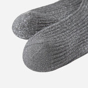 Kid's Girls' Elegant Ribbed Crew Socks - 3 Pairs