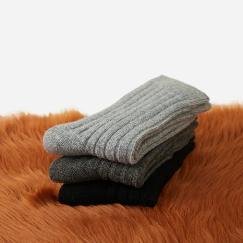 Men's Classic Chunky Rib Wool Socks