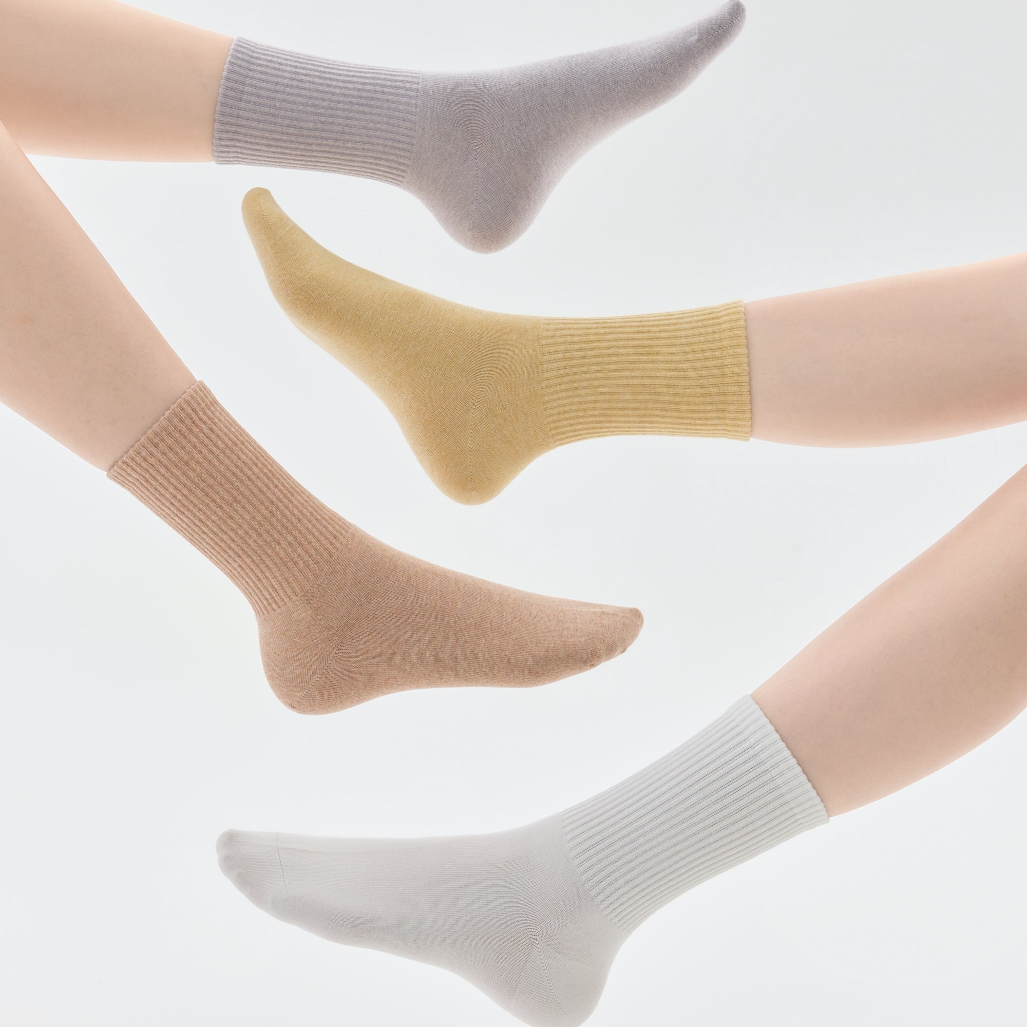Women's Perfect Ribbed Crews-3 Pack