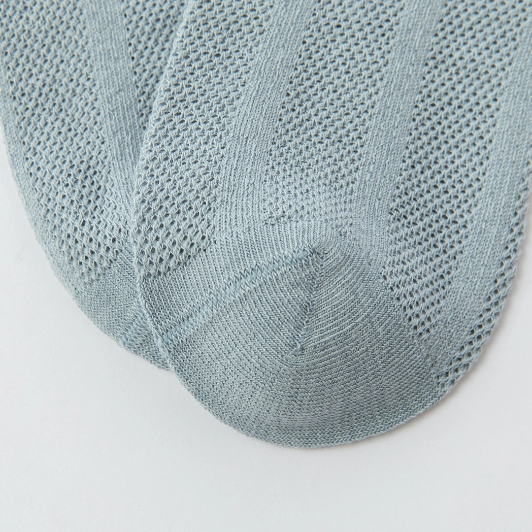 Kids' Organic Cotton Mesh Quarter Socks 4-Pack - sock set showing breathable mesh comfort