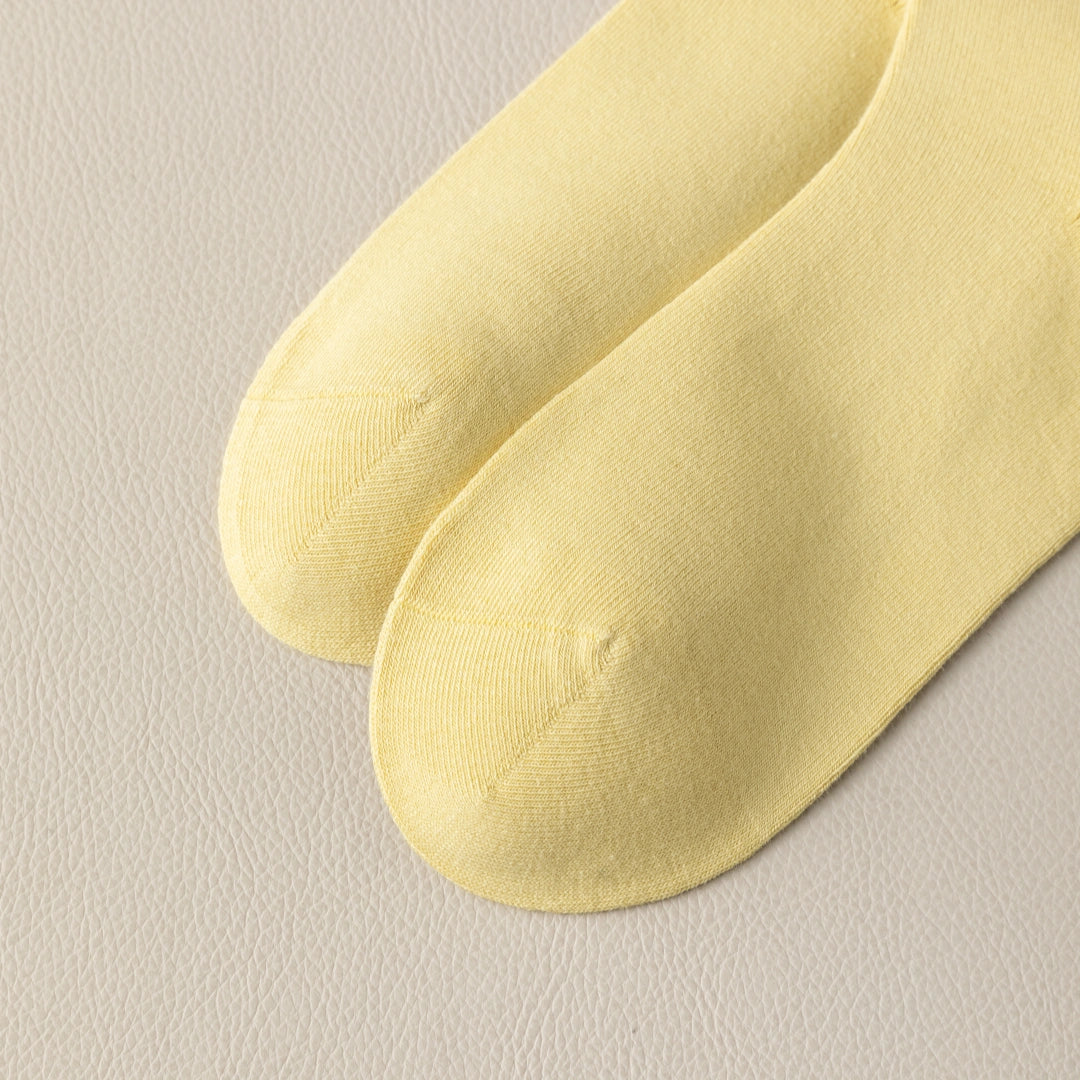 Women's 97% Cotton 6.6" Essential Crew Socks - product photo showing soft cotton comfort