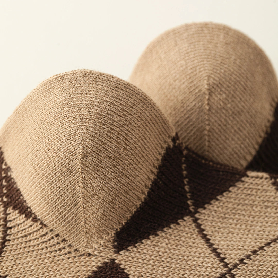 Preppy Argyle Knee Highs