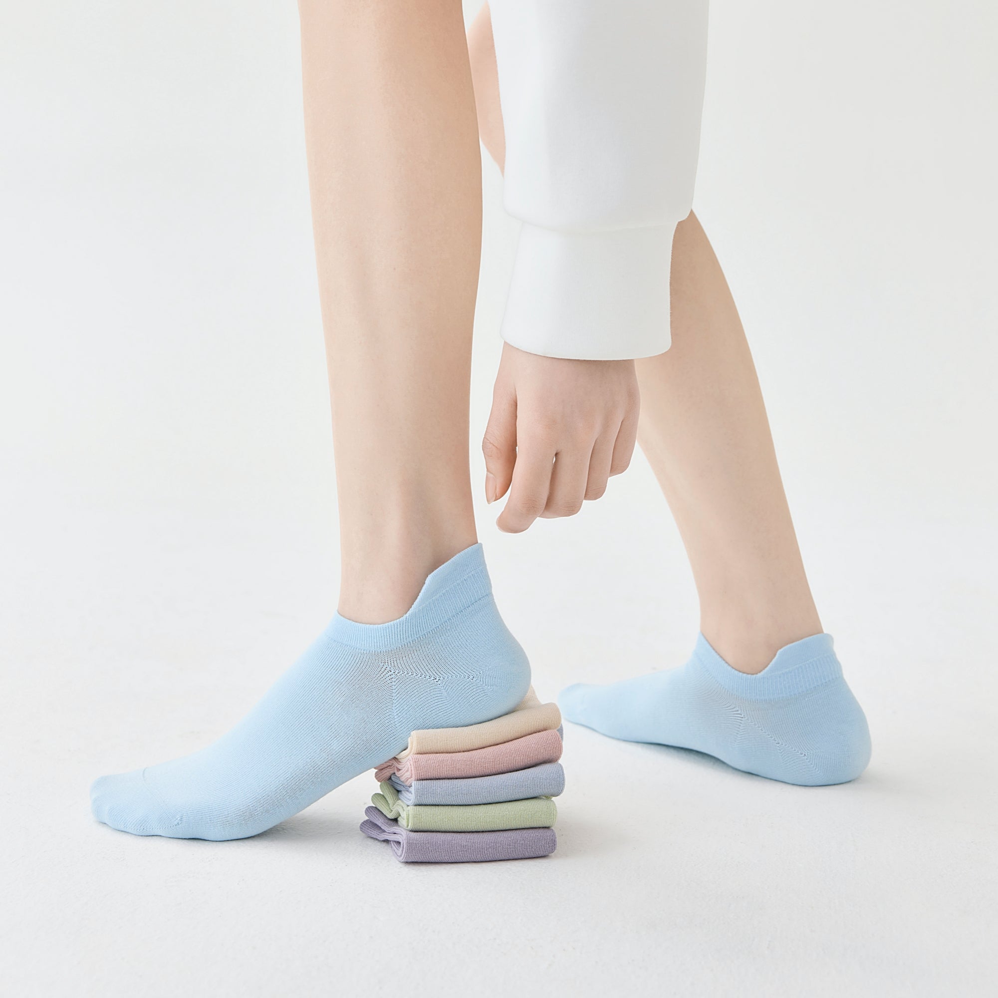 Women's Air-Cushion No-Show Socks-4 Pack