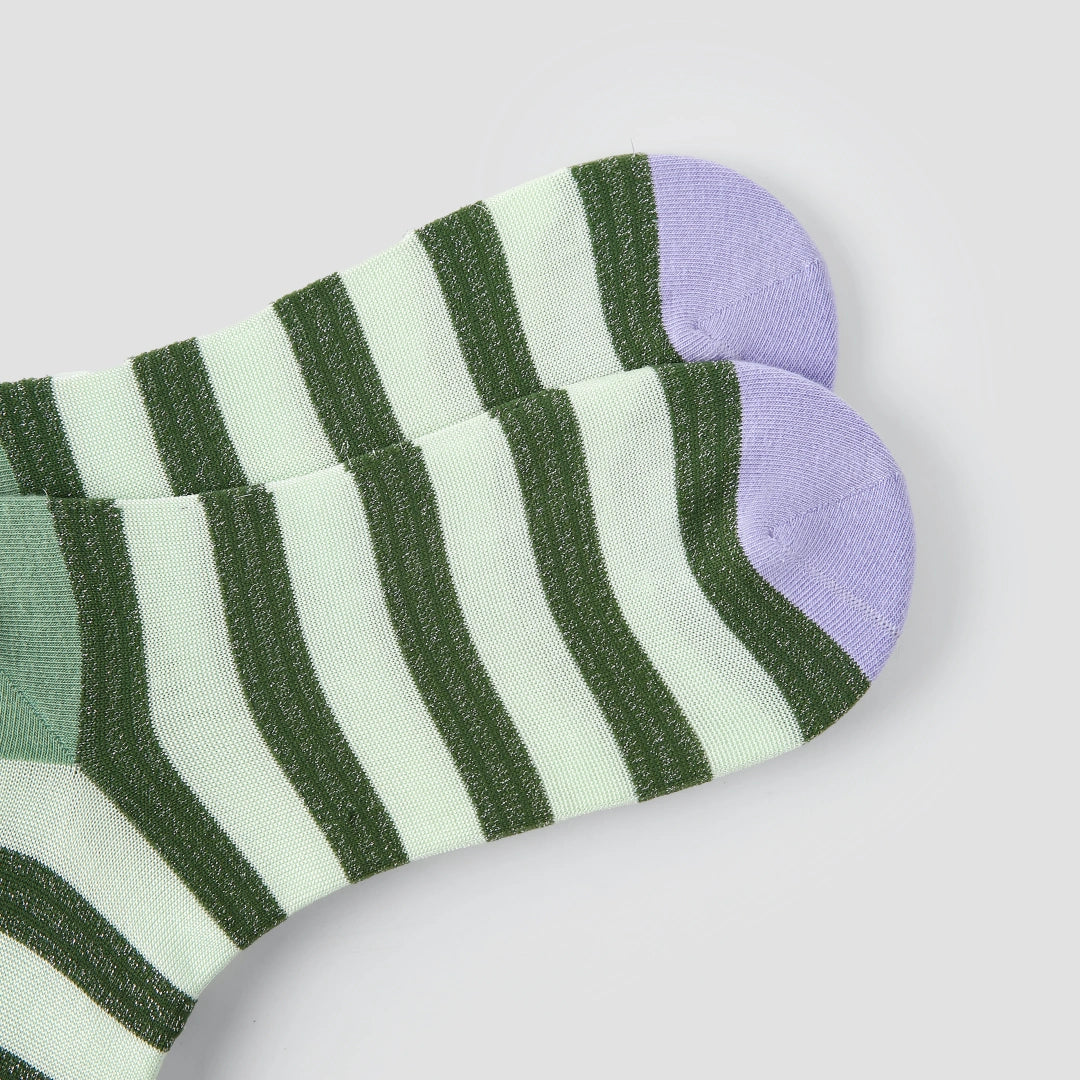 Women's Metallic Shimmer Mesh Crew Socks (3-Pack) - sock set showing breathable mesh comfort