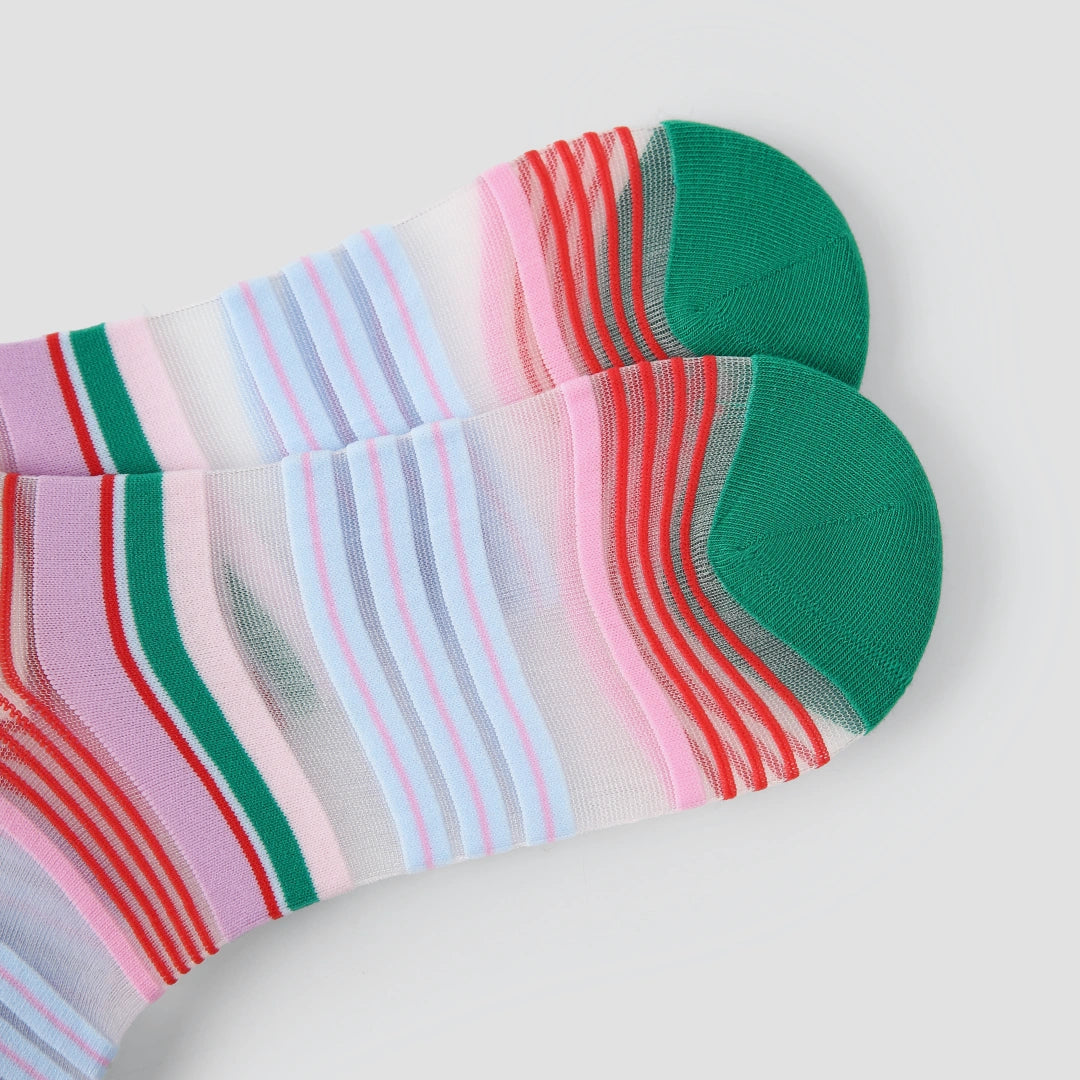 Ethereal Edge Creative Sheer Socks 3-Pack - sock set showing secure grip comfort