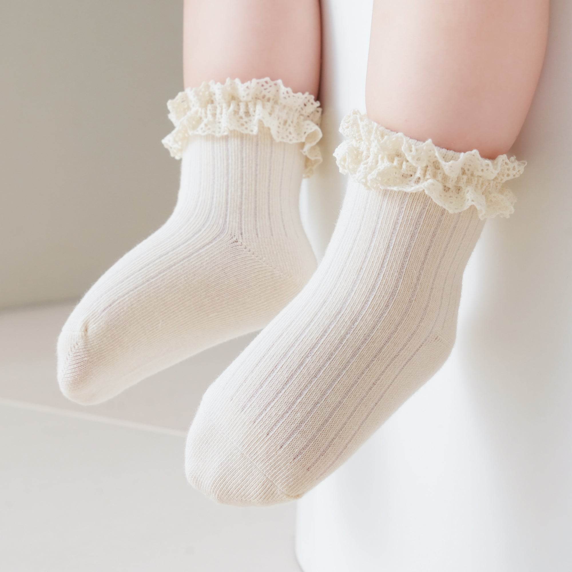 Babies Petal Cuff Ankle Socks-3 pack - Weavasocks