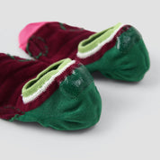 "Artisan Series" Women's 3D Jacquard No-Show Socks 5-Pack - sock set showing secure grip comfort