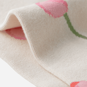 Kid's Girls' Sweet Tulip Floral Knee High Socks - 3 Pairs - Weavasocks