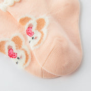 Baby & Toddler Sweet Bunny Garden Socks 4-Pack - sock set showing secure grip comfort