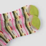 Aura Prism Creative Sheer Art Socks 3-Pack - sock set showing secure grip comfort