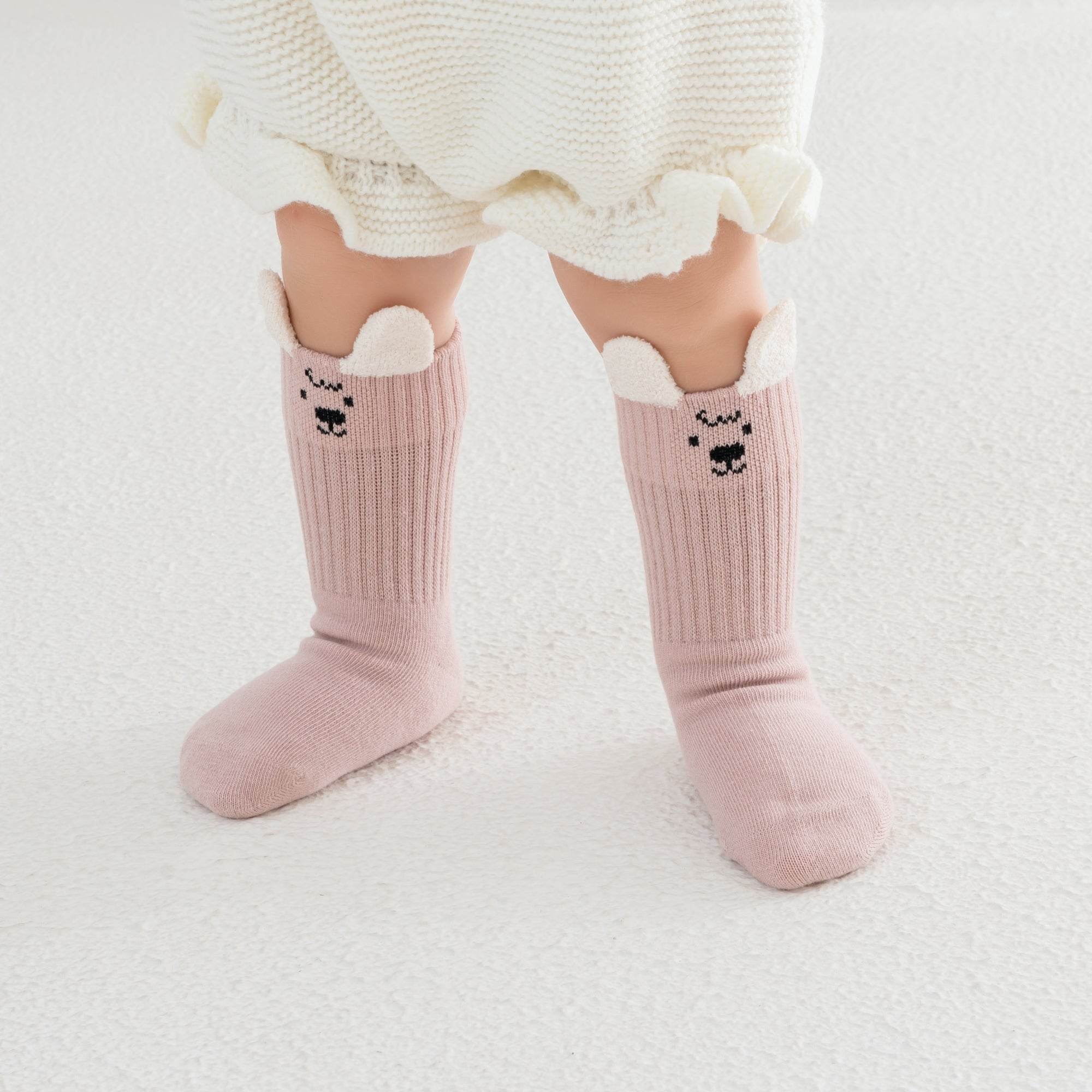 Babies Bouclé Bear Socks-4 Pack - Weavasocks