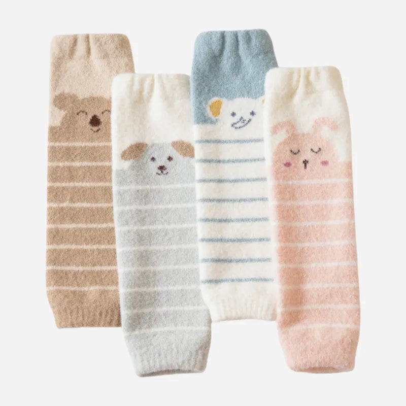 Babies Cozy Crawler Leg Warmers-3 Pairs