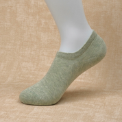 Women's 95% Cotton Ultra-Soft Heathered No-Show Socks - product photo showing soft cotton comfort