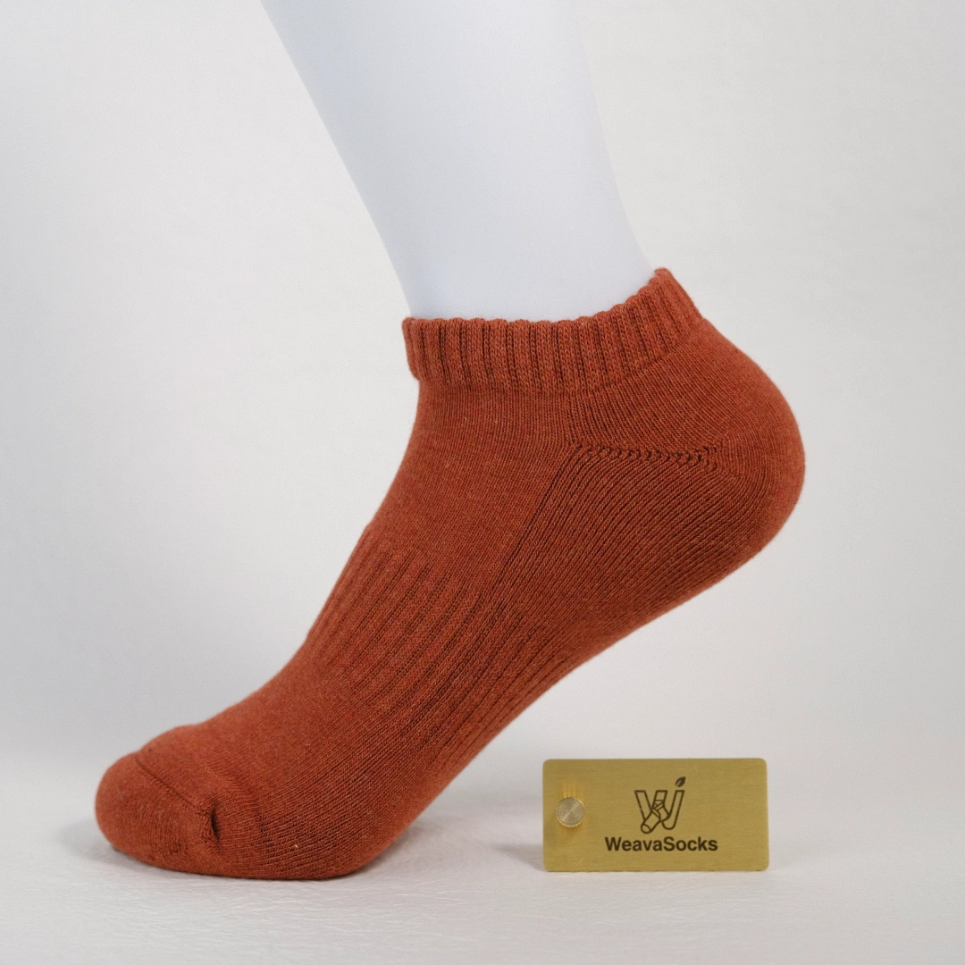 Women's 92% Cotton Terry Cushion Low Cut Socks - product photo showing cushioned comfort