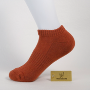 Women's 92% Cotton Terry Cushion Low Cut Socks - product photo showing cushioned comfort