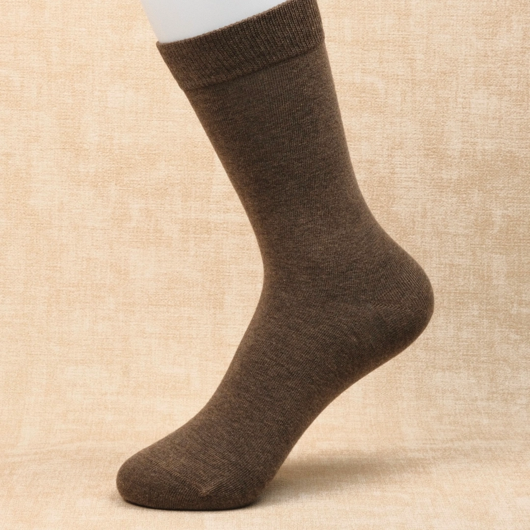 Women's 97% Cotton 6.6" Essential Crew Socks - product photo showing soft cotton comfort