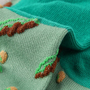 "Vivid Rhythm" Women's 3D Jacquard No-Show Socks 5-Pack - sock set showing secure grip comfort