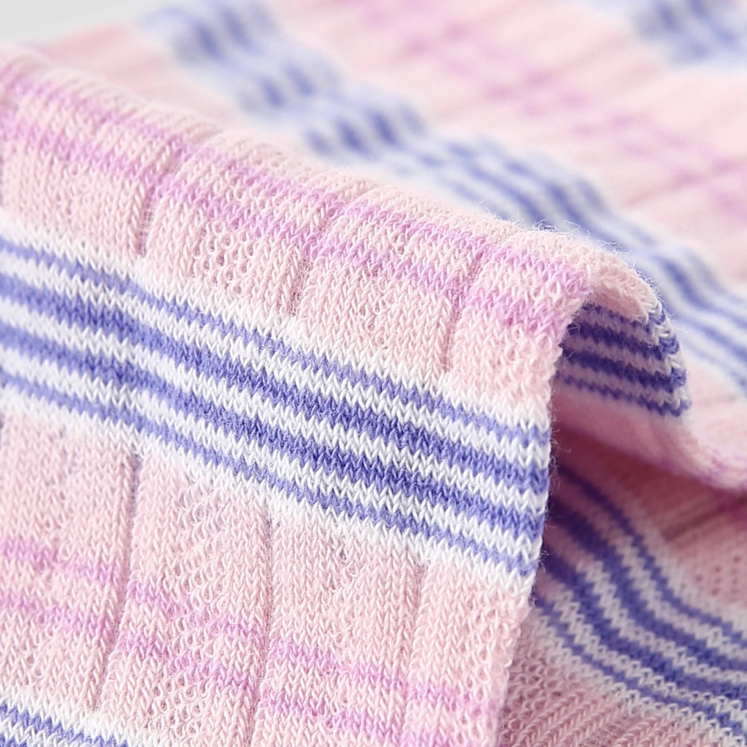 Women's Ombré Stripe Mesh Socks (3-Pack) - sock set showing breathable mesh comfort