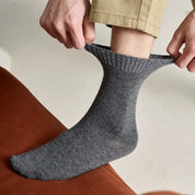 Men's Heathered Merino Wool Crew Socks